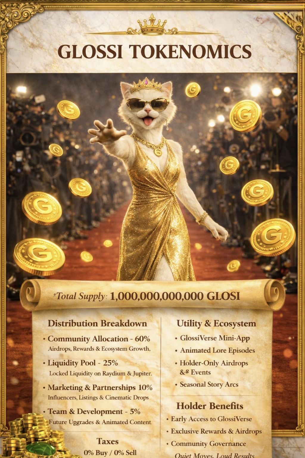 GLOXI Tokenomics Poster